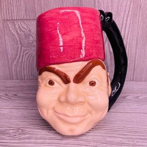 Large Vintage Masonic Mason Shriners Ceramic Mug coffee cup decoration cracked